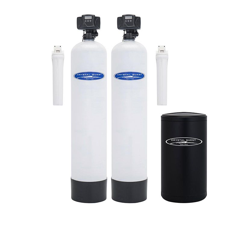 Dual tank water softener